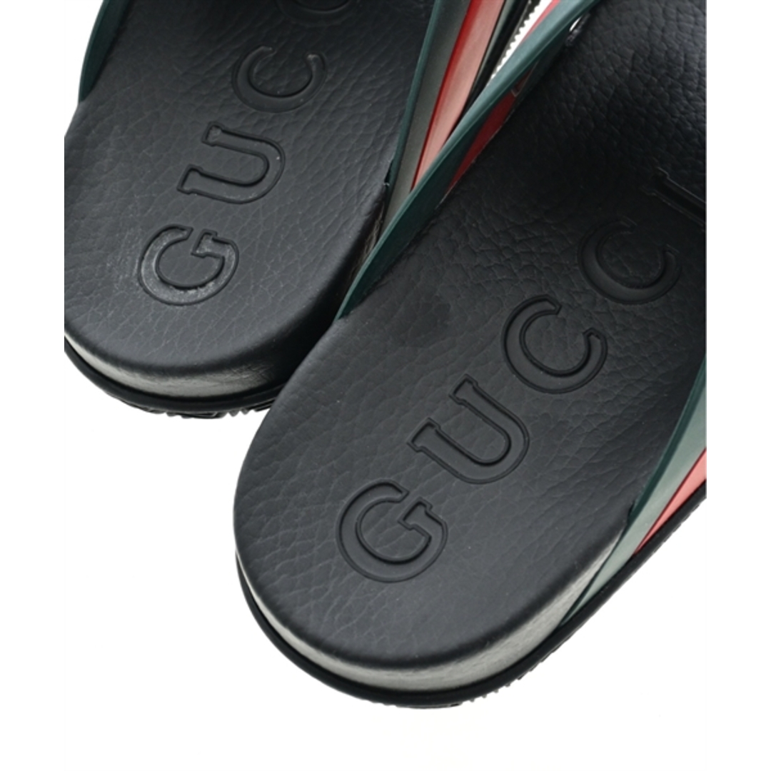 Gucci(グッチ)のGUCCI グッチ サンダル UK8(26.5cm位) 赤x緑 【古着】【中古】 メンズの靴/シューズ(サンダル)の商品写真