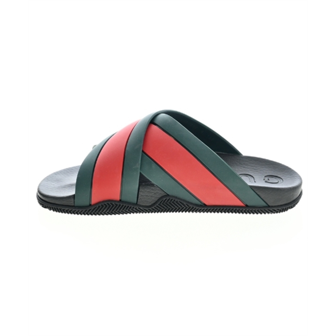 Gucci(グッチ)のGUCCI グッチ サンダル UK8(26.5cm位) 赤x緑 【古着】【中古】 メンズの靴/シューズ(サンダル)の商品写真