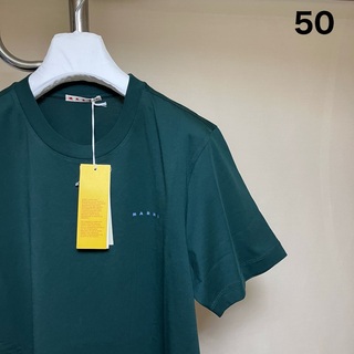 マルニ(Marni)の新品 50 23aw MARNI 胸ミニロゴ Tシャツ 緑 6088(Tシャツ/カットソー(半袖/袖なし))