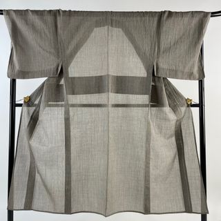 男着物 身丈145cm 裄丈72.5cm 麻 美品 逸品 【中古】