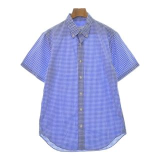 CLUB MONACO クラブモナコ カジュアルシャツ S 白x青(チェック) 【古着】【中古】(シャツ)