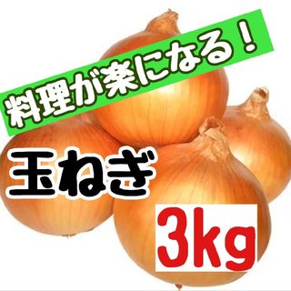 産地直送　北海道産玉ねぎ3kg(Ｌ大)(野菜)