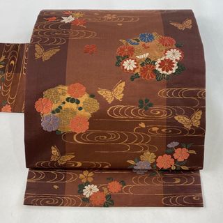 名古屋帯 美品 優品 正絹 【中古】(帯)