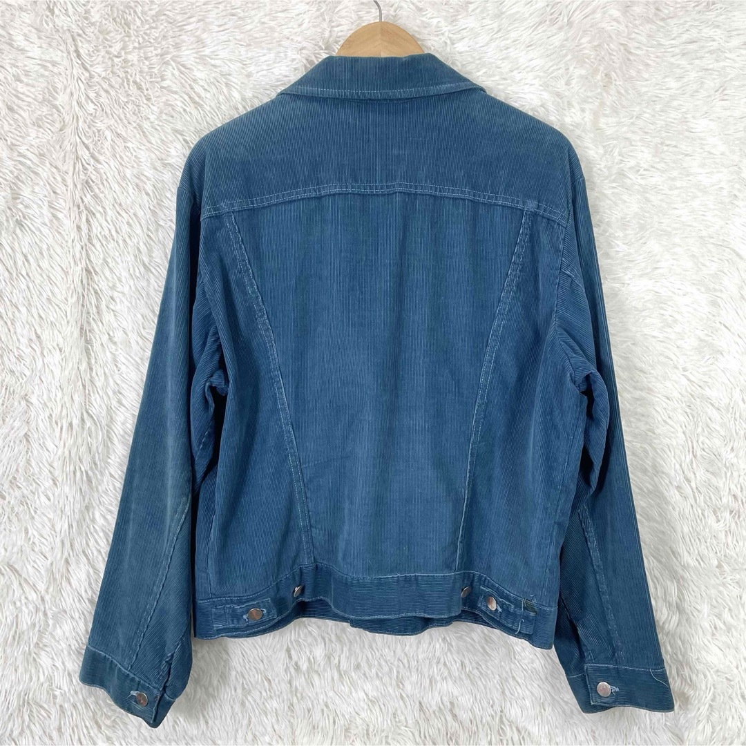 Wrangler(ラングラー)のwrangler デニムジャケット Gジャン コーデュロイ 青 ブルー系 メンズのジャケット/アウター(Gジャン/デニムジャケット)の商品写真
