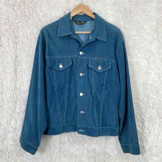 ラングラー(Wrangler)のwrangler デニムジャケット Gジャン コーデュロイ 青 ブルー系(Gジャン/デニムジャケット)