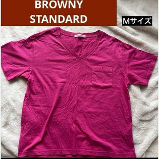 ブラウニー(BROWNY)のWEGO BROWNY STANDARD Tシャツ Vネック Ｍサイズ 未使用品(Tシャツ(半袖/袖なし))