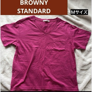 ブラウニー(BROWNY)のWEGO BROWNY STANDARD Tシャツ Vネック Ｍサイズ 未使用品(Tシャツ(半袖/袖なし))