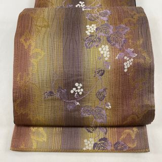 袋帯 美品 名品 六通 正絹 【中古】(帯)