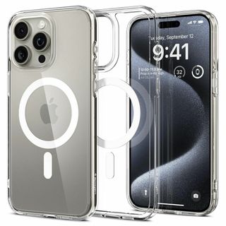 【色: ホワイト】Spigen【17年社歴の技術力】iPhone 15 Pro (その他)