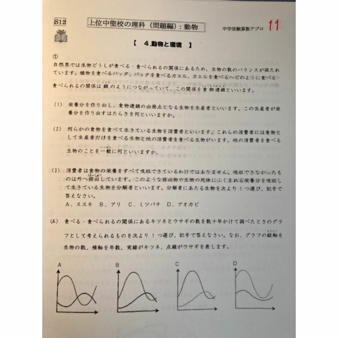 頌栄女子学院中学校　2025年新合格への算数と分析理科プリント その他のその他(その他)の商品写真