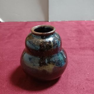 奈良　花瓶　陶器　作家　茶道具　蔵出し(陶芸)