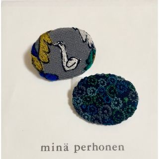 mina perhonen - ミナペルホネン　サンキューベリーバッジ　forest  skyful