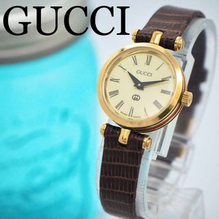 グッチ(Gucci)の499 GUCCI グッチ レディース腕時計 ゴールド ブラウン アンティーク(腕時計)