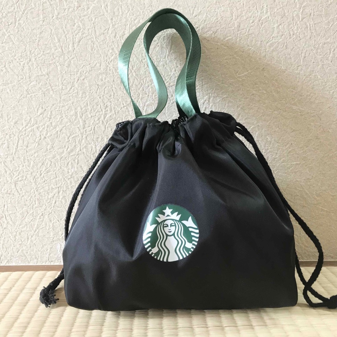 Starbucks(スターバックス)のスターバックス ミニバッグ 手さげ 巾着 レディースのバッグ(ハンドバッグ)の商品写真