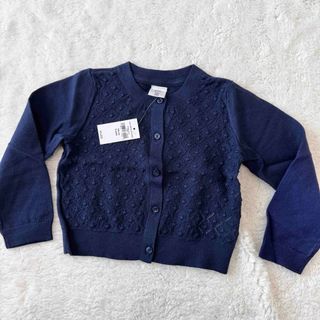 ベビーギャップ(babyGAP)のbabyGAP カーディガン 長袖100cm 3years ネイビー　カーデ(カーディガン)