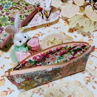 ペンケース表布中布「リバティプリント」ハンドメイド