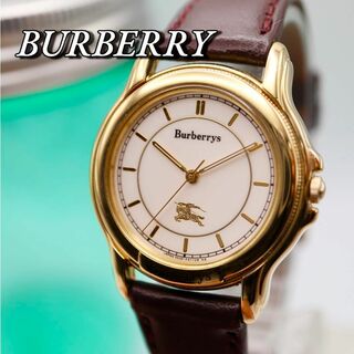 バーバリー(BURBERRY)の良品！BURBERRY ラウンド ゴールド クォーツ レディース腕時計 677(腕時計)