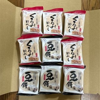 菓子　足立産業  豆餅４個　くるみゆべし５個　お供え　お茶菓子　団欒　こだわり　(菓子/デザート)