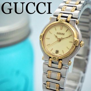 グッチ(Gucci)の555 GUCCI グッチ レディース腕時計 シルバー ゴールド コンビカラー(腕時計)