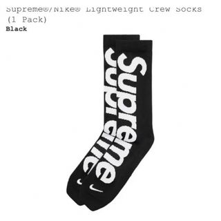 シュプリーム(Supreme)の【新品未使用】Supreme 21SS ナイキ 靴下 26~27.5cm 黒(ソックス)