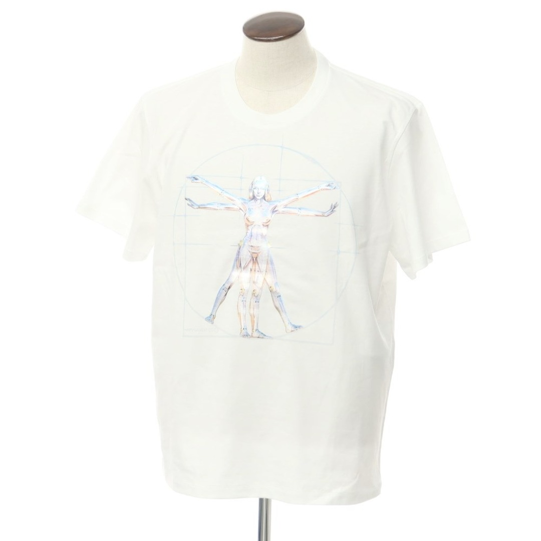 Stella McCartney(ステラマッカートニー)の【中古】ステラマッカートニー Stella McCartney × 空山基 2024年春夏 プリント 半袖Ｔシャツ ホワイト【サイズL】【ユニセックス】 レディースのトップス(Tシャツ(半袖/袖なし))の商品写真