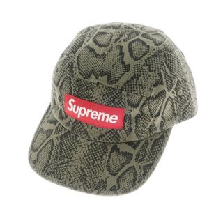 シュプリーム(Supreme)の【中古】シュプリーム Supreme 2024年春夏 Washed Chino Twill Camp Cap キャンプキャップ オリーブグリーンxブラック【サイズONE SIZE（58cm）】【メンズ】(キャップ)