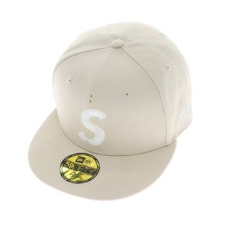 シュプリーム(Supreme)の【中古】シュプリーム Supreme 2024年春夏 Gold Cross S Logo New Era キャップ ベージュ【サイズ7.625】【メンズ】(キャップ)