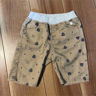 ユーエスポロアッスン(U.S. POLO ASSN.)のポロベビー　90cm  マリン柄　ベージュ　ハーフパンツ(パンツ/スパッツ)