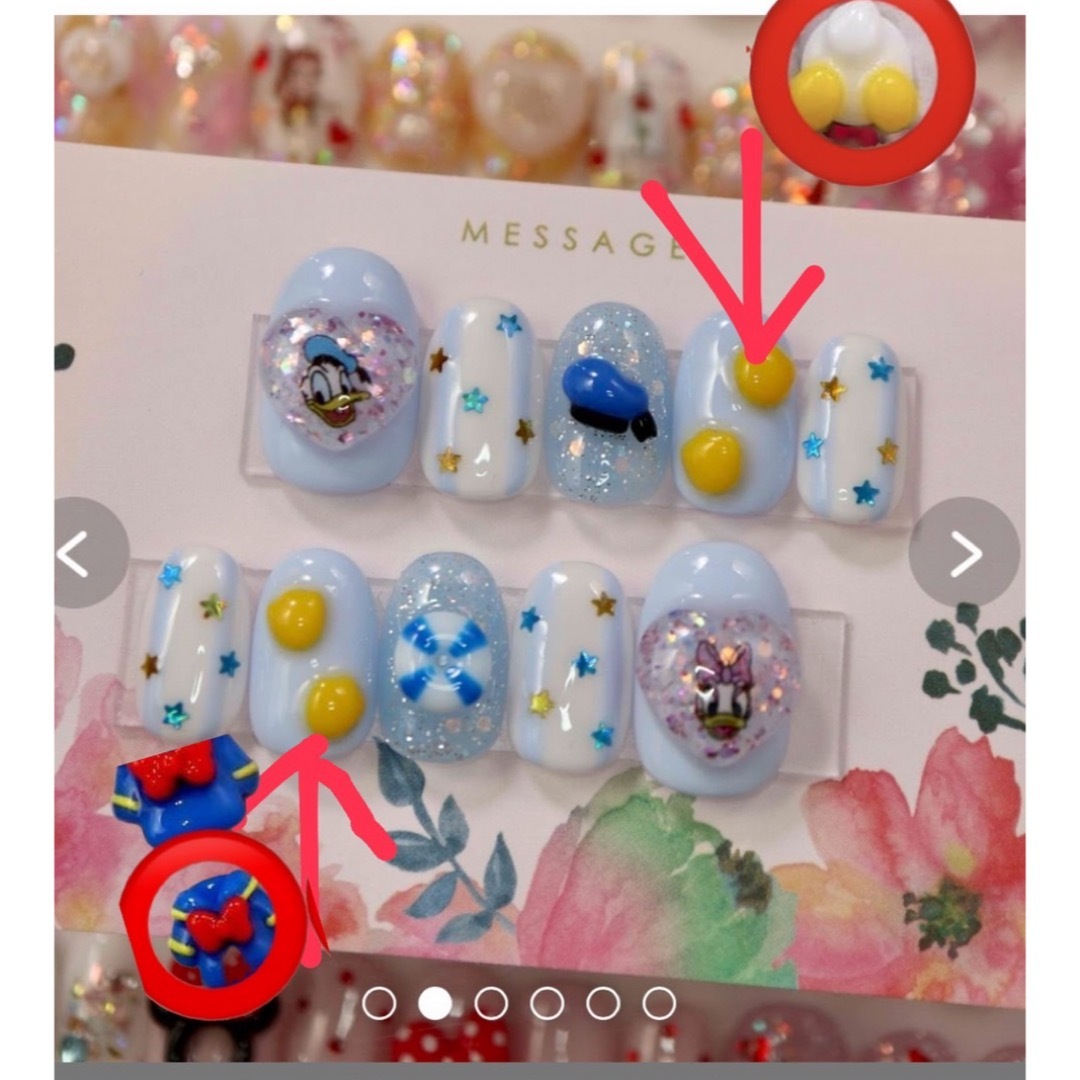 ゆみの様オーダーネイルチップ ハンドメイドのアクセサリー(ネイルチップ)の商品写真