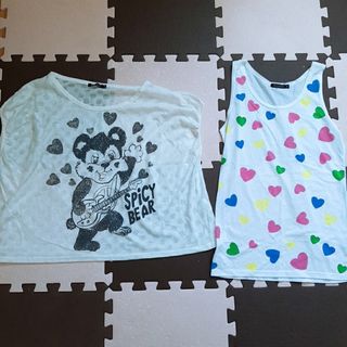 ハニーズ(HONEYS)の美品　ハニーズ　インナー付きTシャツ(Tシャツ(半袖/袖なし))