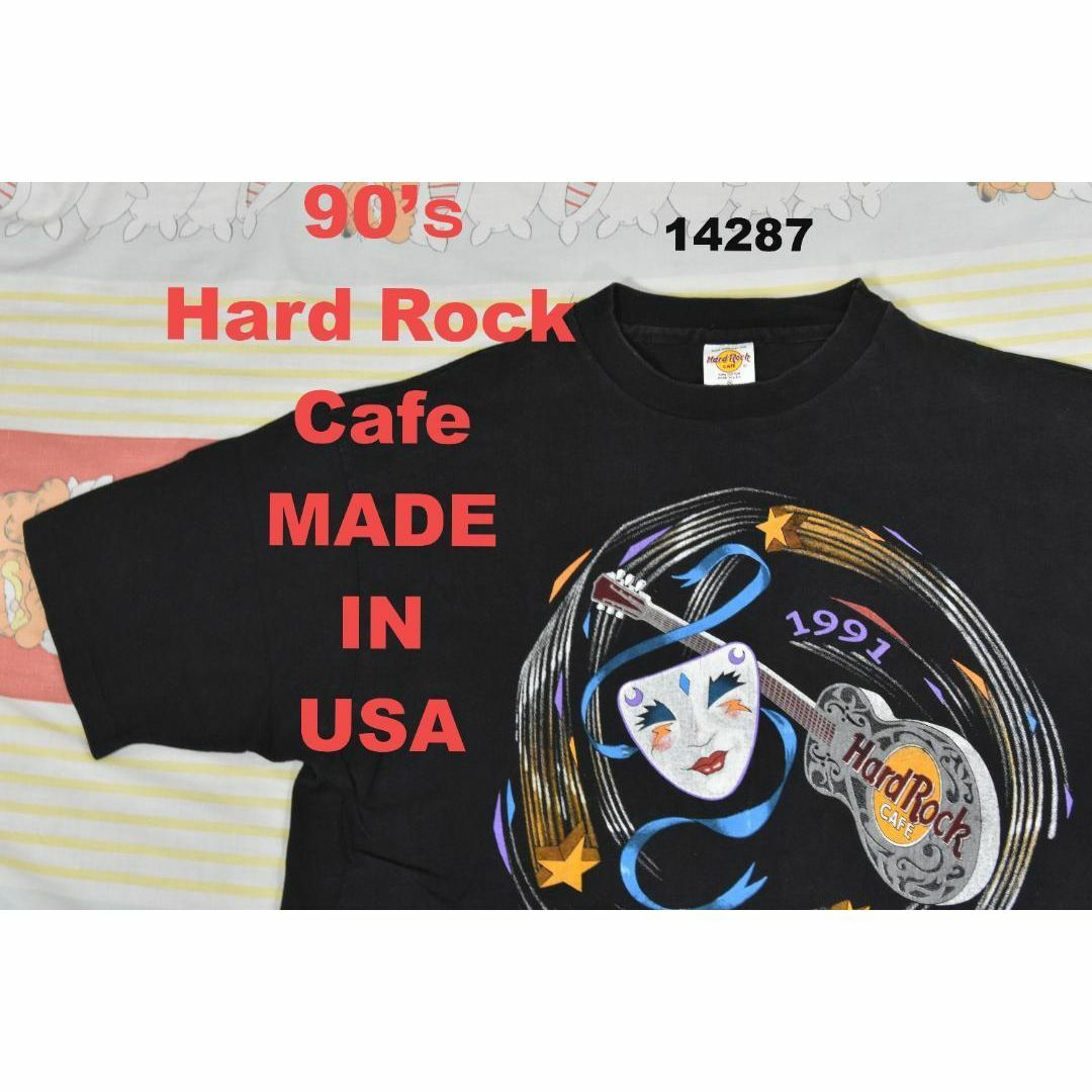 Hard Rock CAFE(ハードロックカフェ)のハードロックカフェ 90’ｓTシャツ 14287 USA製 シングルステッチ メンズのトップス(Tシャツ/カットソー(半袖/袖なし))の商品写真