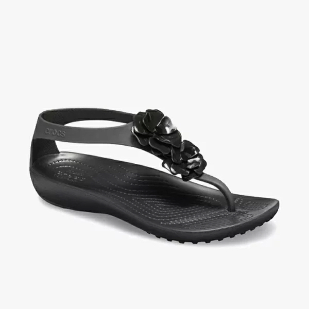 crocs(クロックス)の【新品未使用】クロックス セレナ エンベリッシュド フリップ W8 24㎝ レディースの靴/シューズ(サンダル)の商品写真