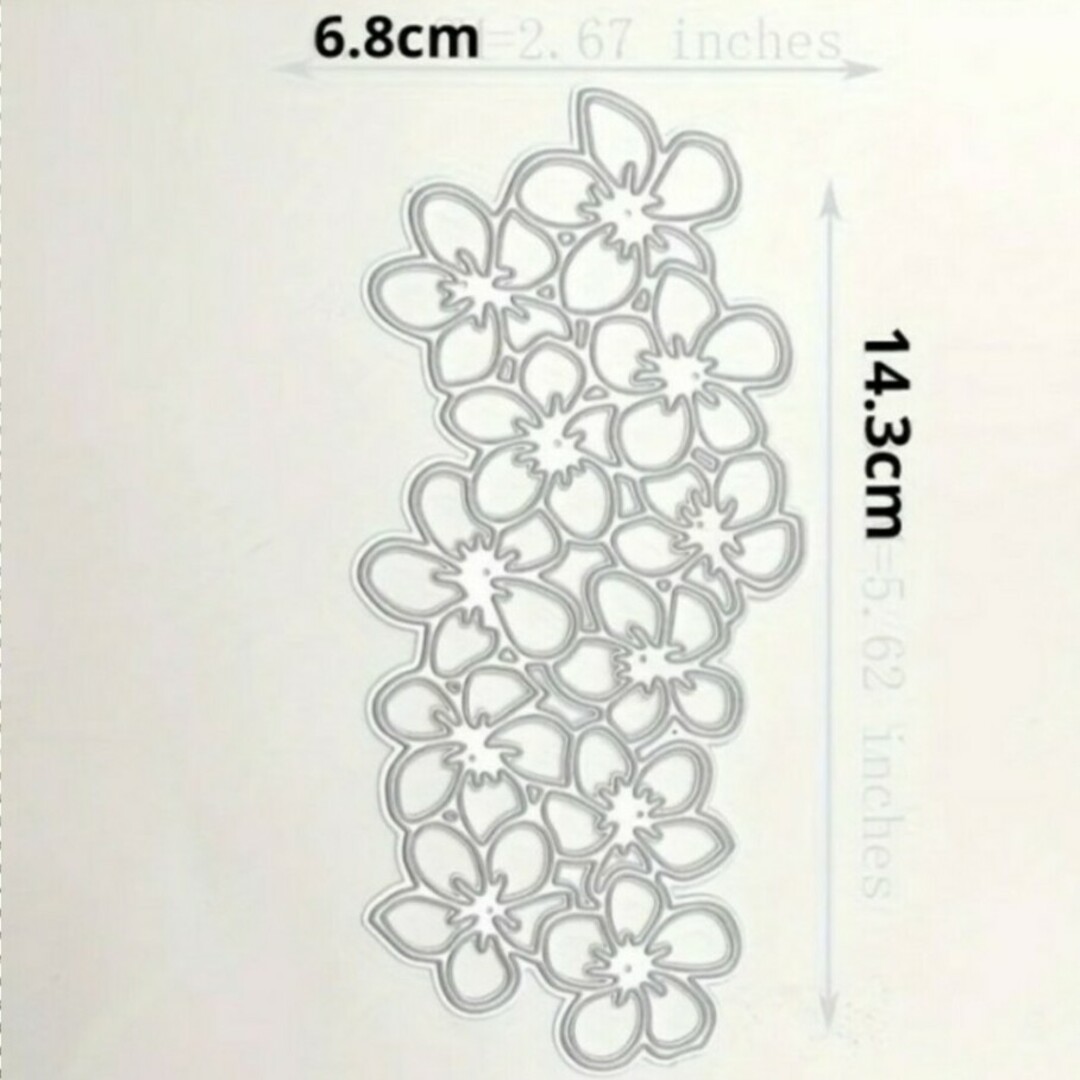 フラワー カッティングダイ ハンドメイドの素材/材料(型紙/パターン)の商品写真