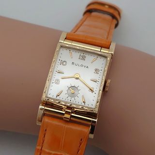 ブローバ(Bulova)のOH済 1950年製 ブローバ 希少フリップトップ 手巻き ユニセックス 極上品(腕時計(アナログ))