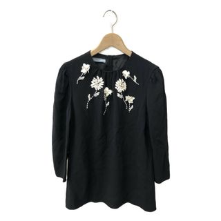 プラダ PRADA 花柄ビーズカットソー    レディース 38