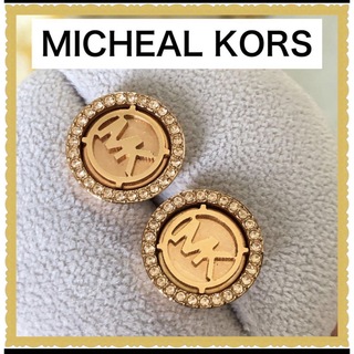 マイケルコース(Michael Kors)のMICHEAL KORS MKロゴ ピアス　キャッチなし　ラインストーン(ピアス)