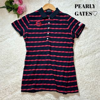 パーリーゲイツ(PEARLY GATES)の【Mサイズ相当】パーリーゲイツ　レディースゴルフウェア　サイズ1(ウエア)