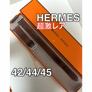 エルメス(Hermes)の超激レア Apple Watch HERMESドゥブルトゥール45mm(レザーベルト)