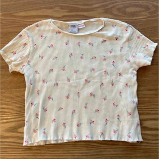 ザラキッズ(ZARA KIDS)のZARA キッズ　リブ　Tシャツ　110(Tシャツ/カットソー)