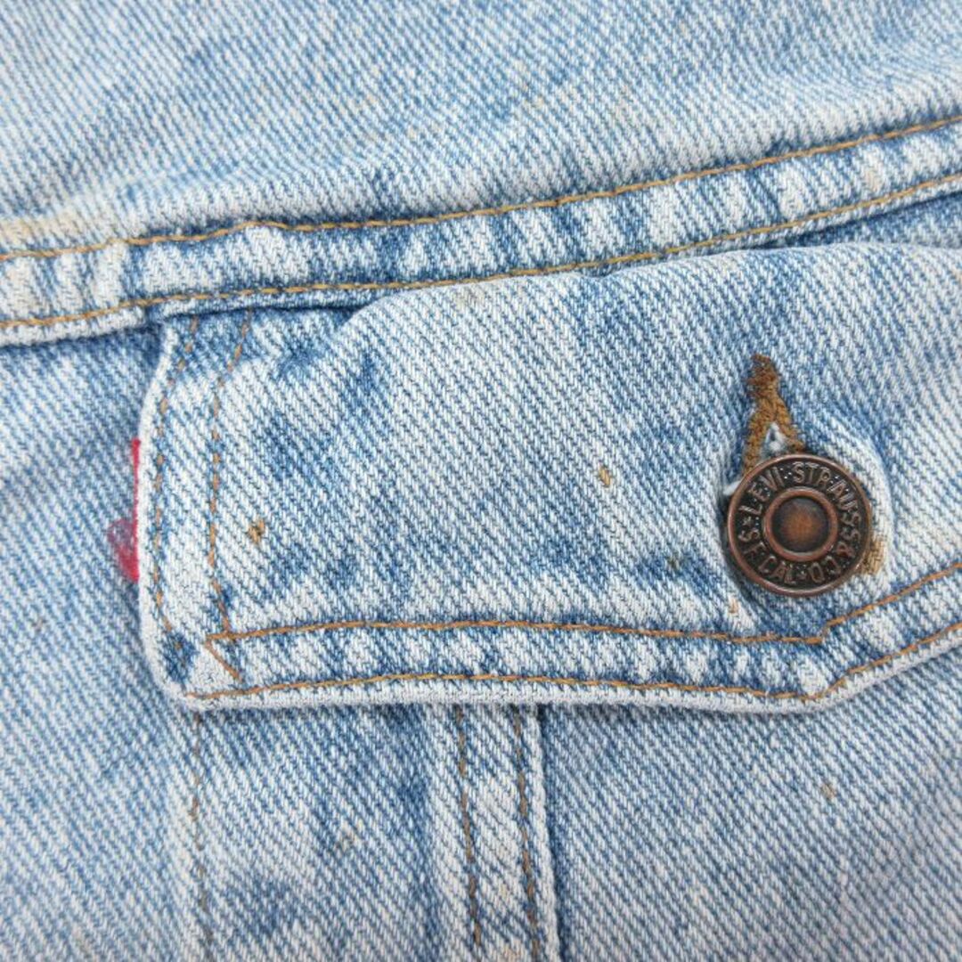 Levi's(リーバイス)のXL★古着 リーバイス Levis 70598 長袖 ジージャン メンズ 90年代 90s コットン USA製 紺 ネイビー デニム 【spe】 24apr25 中古 アウター Gジャン ジャケット メンズのジャケット/アウター(ダッフルコート)の商品写真