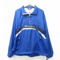 XL★古着 チャンピオン champion 長袖 ナイロン ハーフジップ ジャ…