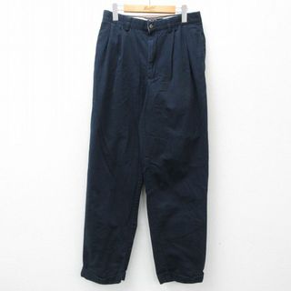 ラルフローレン(Ralph Lauren)のW32★古着 ラルフローレン Ralph Lauren ブランド チノ パンツ チノパン メンズ 90年代 90s コットン 濃紺 ネイビー 24apr25 中古 ボトムス ロング(ワークパンツ/カーゴパンツ)