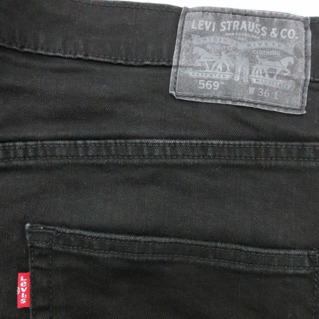 Levi's(リーバイス)のW37★古着 リーバイス Levis ハーフ パンツ ショーツ メンズ 黒 ブラック デニム 24apr25 中古 ボトムス 短パン ショーパン ショート メンズのパンツ(ワークパンツ/カーゴパンツ)の商品写真