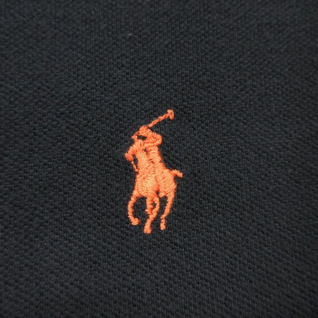 Ralph Lauren(ラルフローレン)のXL★古着 ラルフローレン Ralph Lauren ポロゴルフ 半袖 ブラント ポロ シャツ メンズ 90年代 90s ワンポイントロゴ 鹿の子 コットン 黒 ブラック 24apr25 中古 トップス メンズのトップス(ポロシャツ)の商品写真