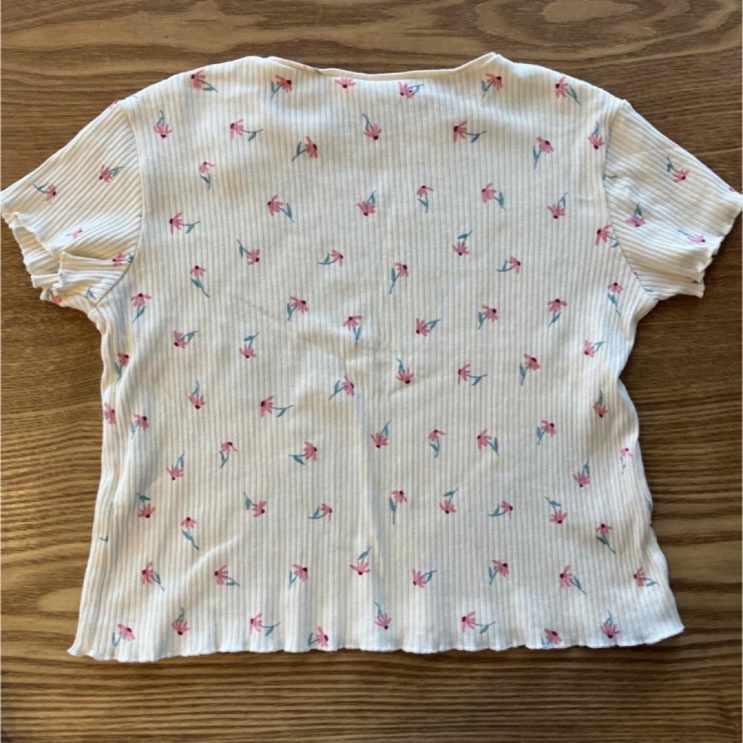 ZARA KIDS(ザラキッズ)のZARA キッズ　リブ　Tシャツ　110 キッズ/ベビー/マタニティのキッズ服女の子用(90cm~)(Tシャツ/カットソー)の商品写真