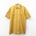 XL★古着 ディッキーズ Dickies 半袖 ワーク シャツ メンズ 大きい…