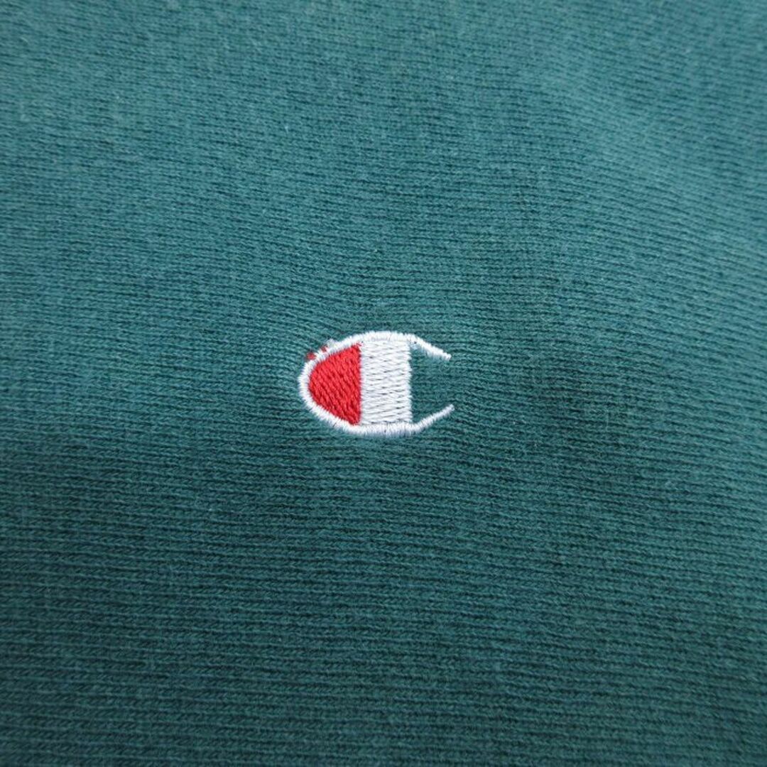 Champion(チャンピオン)のS★古着 ノースリーブ チャンピオン champion リバースウィーブ メンズ 80年代 80s ワンポイントロゴ クルーネック USA製 緑 グリーン 【spe】 24apr25 中古 スエット トレーナー トップス メンズのトップス(その他)の商品写真