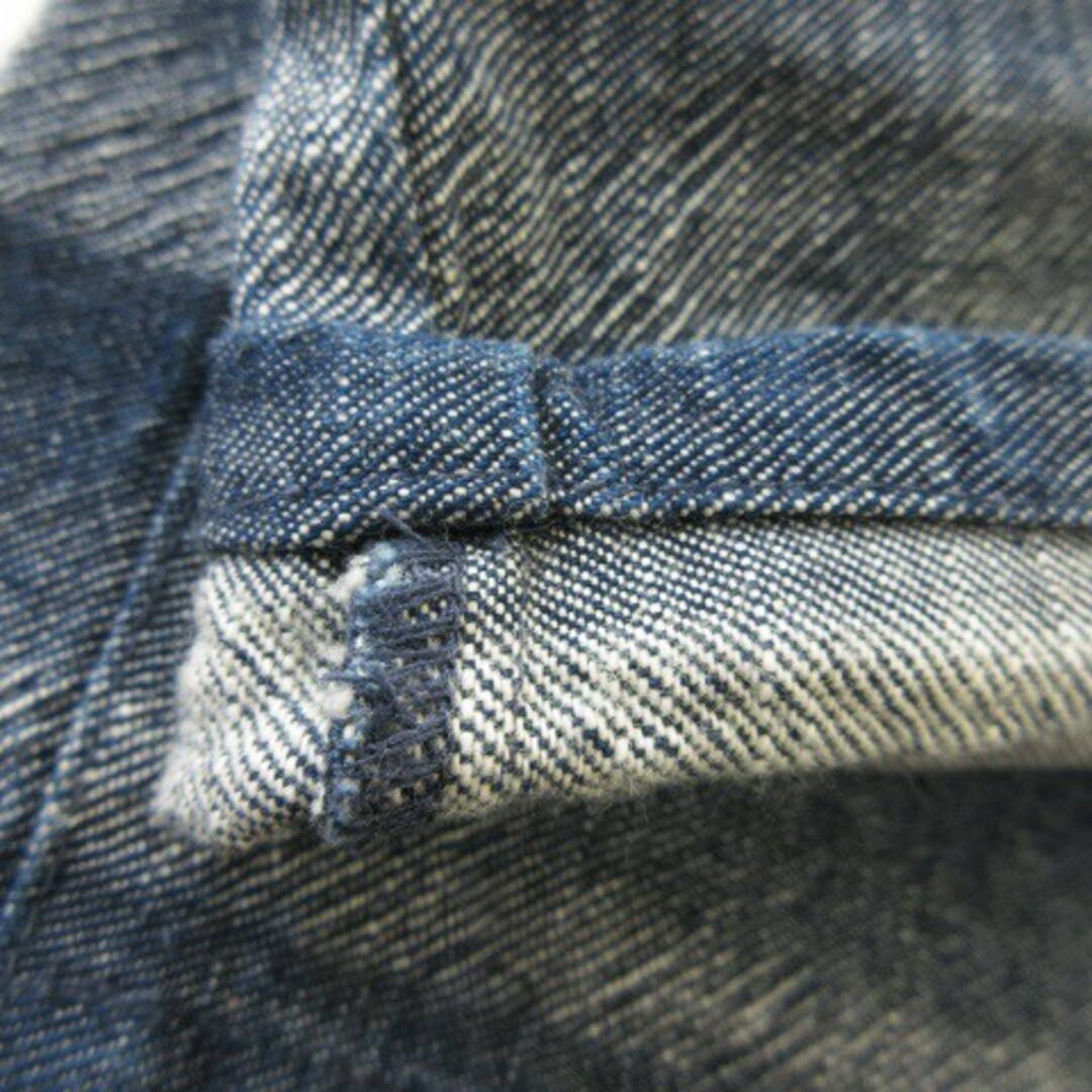 ユナイテッドアローズ パンツ デニム テーパード コットン ボーダー S 紺 メンズのパンツ(デニム/ジーンズ)の商品写真