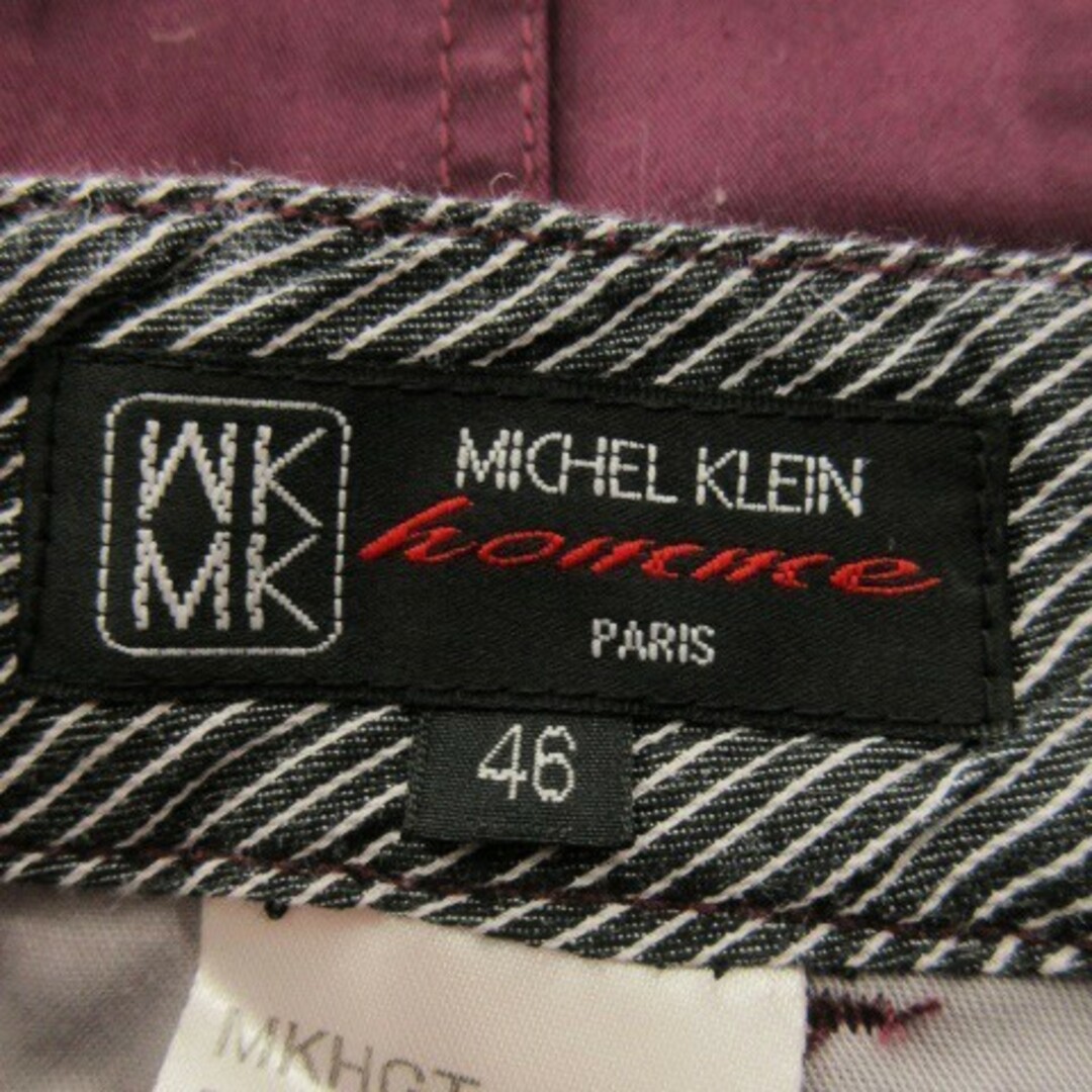 MK MICHEL KLEIN homme(エムケーミッシェルクランオム)のMKミッシェルクランオム パンツ クロップド 七分丈 カーゴ スリム 46 紫 メンズのパンツ(スラックス)の商品写真