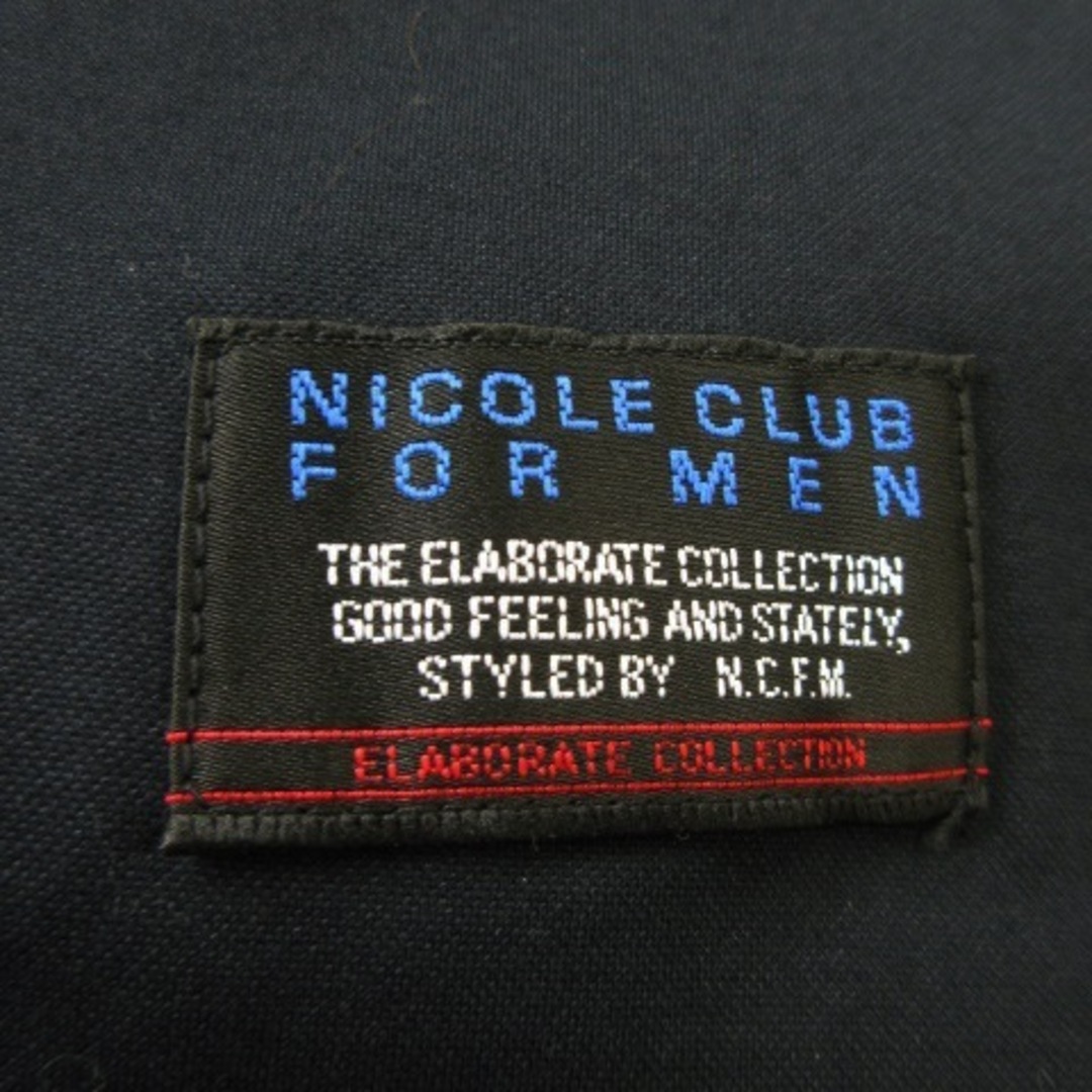 NICOLE CLUB FOR MEN(ニコルクラブフォーメン)のニコルクラブフォーメン ジャケット テーラード 背抜き ストレッチ 46 紺 メンズのジャケット/アウター(テーラードジャケット)の商品写真